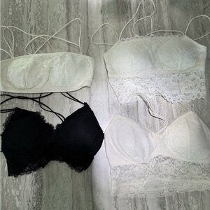 Gilly Hicks Lace Bralette Black and White